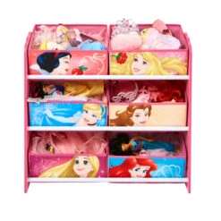 Disney Princess - Regal Mit 6 Boxen 9 Disney Princess - Regal Mit 6 Boxen -Wohndeko 244102 5013138663615 moose toys disney princess spielzeugregal 02