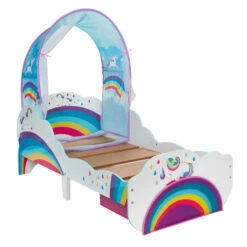Kinderbett Einhorn Und Regenbogen - Mit Stauraum Und Betthimmel -Wohndeko 244107 5013138669587 moose toys einhorn regenbogen kleinkinderbett 04