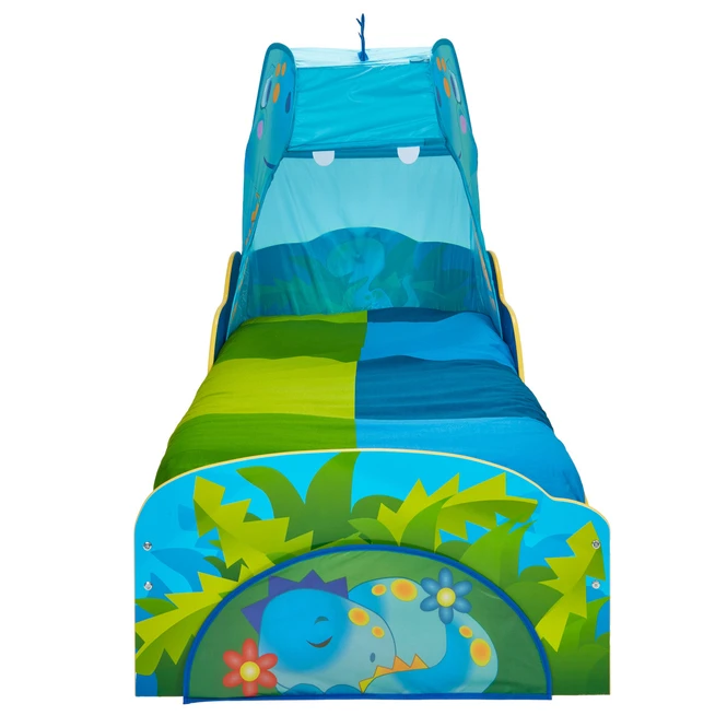 Kinderbett Dino - Mit Stauraum Und Baldachin 5 Kinderbett Dino - Mit Stauraum Und Baldachin – Bild 3