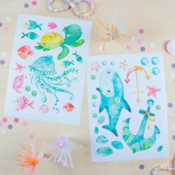 Wandtattoo - Meerjungfrau - Set 1 -Wohndeko 247025 4251450925719 papierdrachen wandtattoo meerjungfrau set 1 06