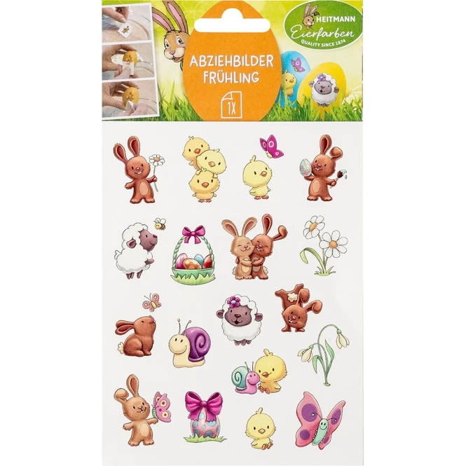 Eierfarben - Abziehbilder - Frühling 3 Eierfarben - Abziehbilder - Frühling
