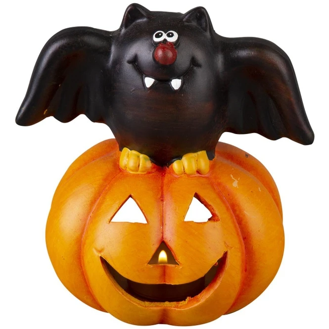 Windlicht - Kürbis - Aus Terrakotta - Ca. 15 X 11,5 X 16 Cm - 1 Stück 6 Windlicht - Kürbis - Aus Terrakotta - Ca. 15 X 11,5 X 16 Cm - 1 Stück – Bild 4