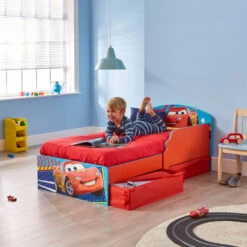 Cars - Kinderbett Mit Stauraum - Ca. 70 X 140 Cm 12 Cars - Kinderbett Mit Stauraum - Ca. 70 X 140 Cm -Wohndeko 5013138659076 2105441