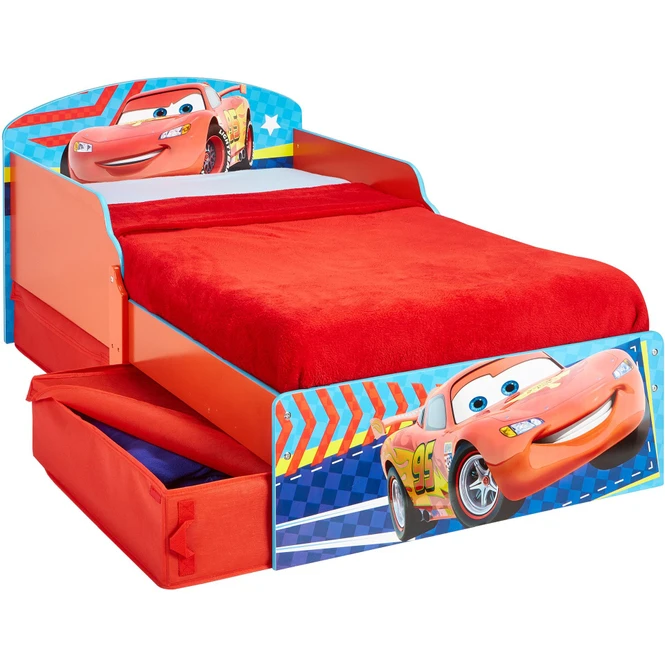 Cars - Kinderbett Mit Stauraum - Ca. 70 X 140 Cm 3 Cars - Kinderbett Mit Stauraum - Ca. 70 X 140 Cm