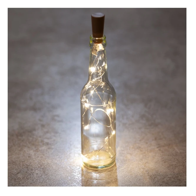 8er LED-Lichterdraht - Korken - Ca. 7,5 Cm 4 8er LED-Lichterdraht - Korken - Ca. 7,5 Cm – Bild 2