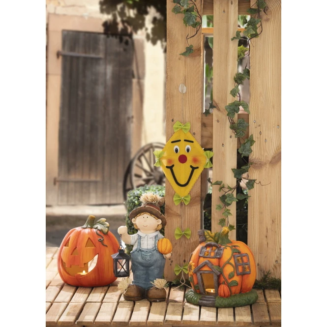 Windlicht - Kürbis - Aus Keramik - 27 X 25,5 X 27,5 Cm 3 Windlicht - Kürbis - Aus Keramik - 27 X 25,5 X 27,5 Cm