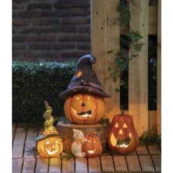 Windlicht - Kürbis - Aus Terrakotta - Ca. 15 X 11,5 X 16 Cm - 1 Stück 8 Windlicht - Kürbis - Aus Terrakotta - Ca. 15 X 11,5 X 16 Cm - 1 Stück -Wohndeko alles176