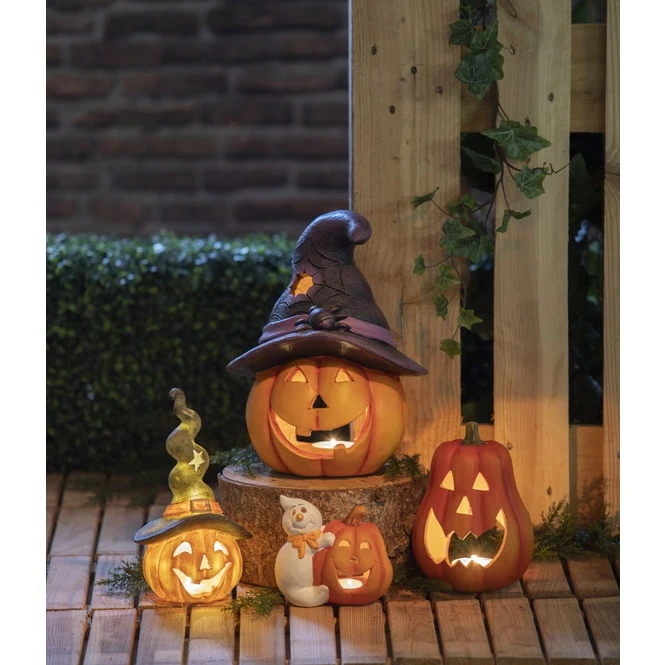 Windlicht - Kürbis - Aus Terrakotta - Ca. 15 X 11,5 X 16 Cm - 1 Stück 5 Windlicht - Kürbis - Aus Terrakotta - Ca. 15 X 11,5 X 16 Cm - 1 Stück – Bild 3