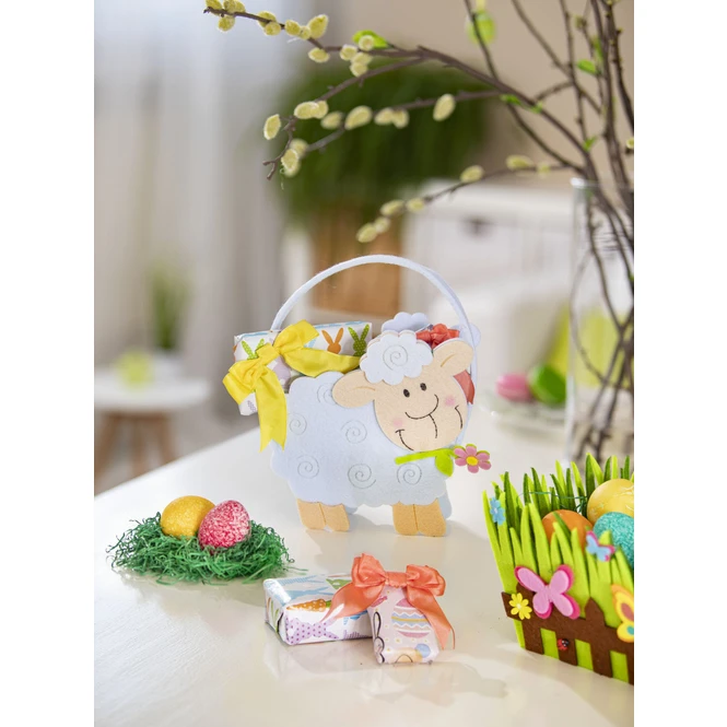 Osterkörbchen - Aus Filz - 20 X 16 X 12,5 Cm 4 Osterkörbchen - Aus Filz - 20 X 16 X 12,5 Cm – Bild 2