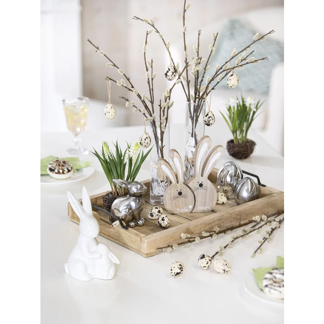 Dekohasen - Aus Keramik - 11,5 X 7 X 18,5 Cm 3 Dekohasen - Aus Keramik - 11,5 X 7 X 18,5 Cm