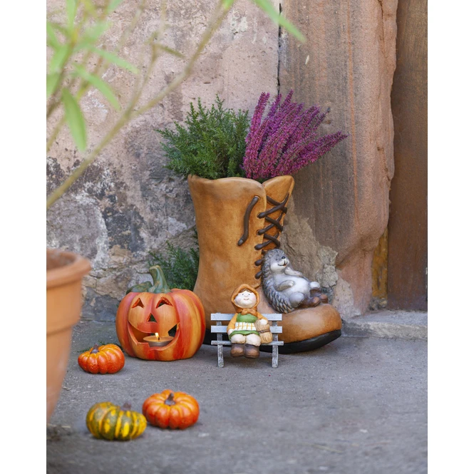 Pflanzgefäß - Stiefel - Aus Terrakotta - 32 X 17 X 33 Cm 3 Pflanzgefäß - Stiefel - Aus Terrakotta - 32 X 17 X 33 Cm