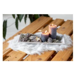 Dekofell - Ca. 55 X 38 Cm - Weiß -Wohndeko alles394