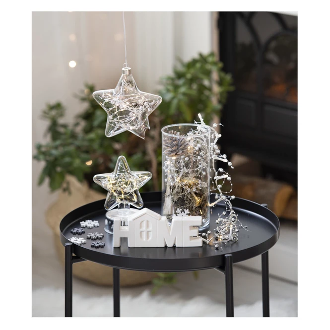 LED-Dekohänger - Stern - Aus Glas - Ca. 14,5 X 5 X 15 Cm 4 LED-Dekohänger - Stern - Aus Glas - Ca. 14,5 X 5 X 15 Cm – Bild 2