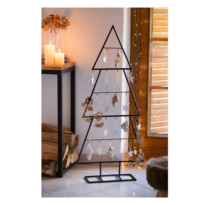 Dekohänger - Schneeflocken - Aus Holz - Ø = Ca. 6 Cm - 15 Stück 5 Dekohänger - Schneeflocken - Aus Holz - Ø = Ca. 6 Cm - 15 Stück – Bild 3