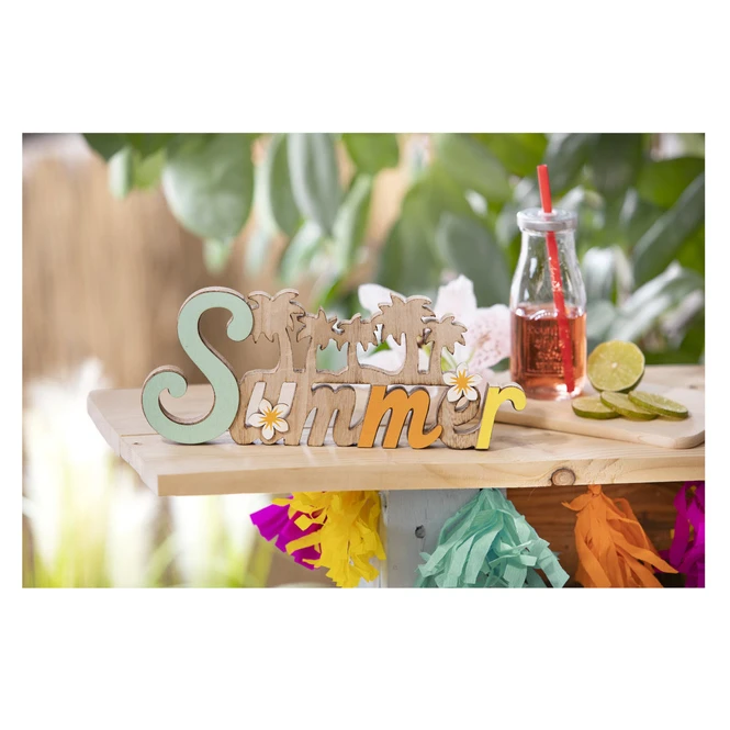 Deko-Schriftzug - Summer - Aus Holz - Ca. 30,5 X 2 X 12,5 Cm 3 Deko-Schriftzug - Summer - Aus Holz - Ca. 30,5 X 2 X 12,5 Cm