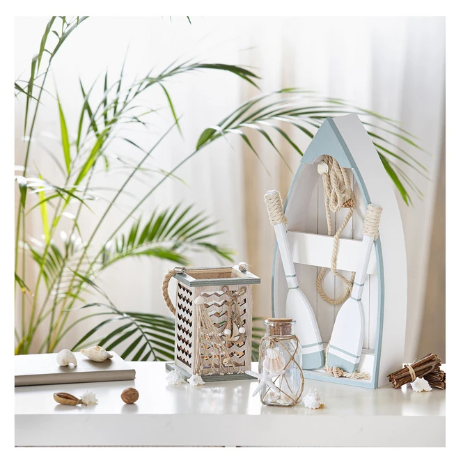 Deko-Boot - Aus Holz - Ca. 21 X 8,5 X 43 Cm 4 Deko-Boot - Aus Holz - Ca. 21 X 8,5 X 43 Cm – Bild 2