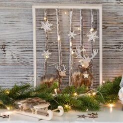 Deko-Schlitten - Aus Holz - Ca. 17 X 8 X 6 Cm -Wohndeko alles5501