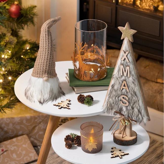 Teelichtglas - Blatt - Ca. 7,5 X 8 Cm - Braun 4 Teelichtglas - Blatt - Ca. 7,5 X 8 Cm - Braun – Bild 2