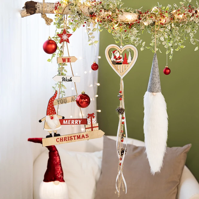 Christbaumkugeln - Rotmix - Aus Glas - 9 Stück 3 Christbaumkugeln - Rotmix - Aus Glas - 9 Stück