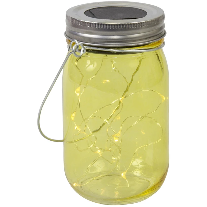 LED-Solarlampe - Aus Glas - 8 X 14 Cm - 1 Stück 6 LED-Solarlampe - Aus Glas - 8 X 14 Cm - 1 Stück – Bild 4