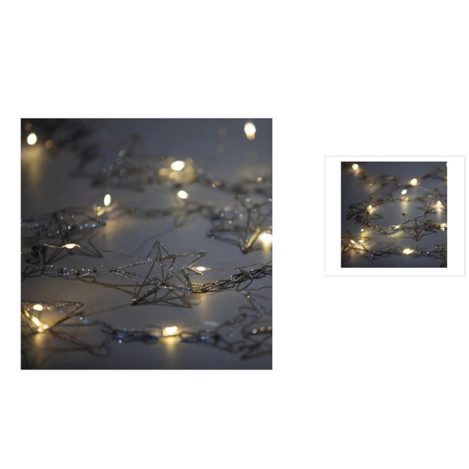 LED-Girlande - Sterne - Ca. 150 X 7 Cm - 1 Stück 3 LED-Girlande - Sterne - Ca. 150 X 7 Cm - 1 Stück