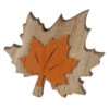 Deko-Blatt - Aus Holz - Ca. 13 X 11 X 2,5 Cm - Orange 1 Deko-Blatt - Aus Holz - Ca. 13 X 11 X 2,5 Cm - Orange -Wohndeko blattorange