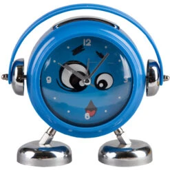 Wecker - Für Kinder - Ø = 14 Cm - Verschiedene Farben 6 Wecker - Für Kinder - Ø = 14 Cm - Verschiedene Farben -Wohndeko blau7