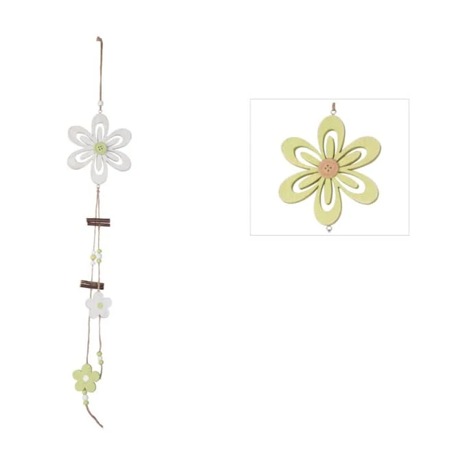 Dekohänger Aus Holz - Blume - Ca. 64 X 12 Cm - 1 Stück 5 Dekohänger Aus Holz - Blume - Ca. 64 X 12 Cm - 1 Stück – Bild 3