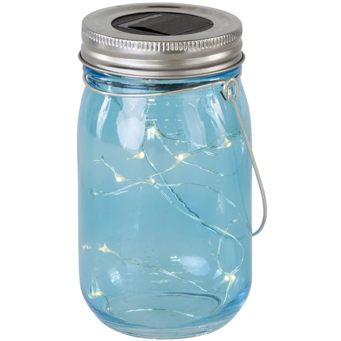 LED-Solarlampe - Aus Glas - 8 X 14 Cm - 1 Stück 5 LED-Solarlampe - Aus Glas - 8 X 14 Cm - 1 Stück – Bild 3