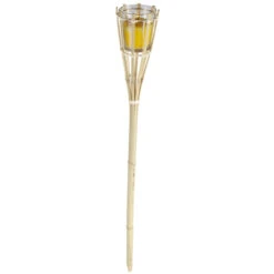 Gartenfackel - Citronella - Aus Bambus - Ca. 7,5 X 7,5 X 76 Cm - 1 Stück 9 Gartenfackel - Citronella - Aus Bambus - Ca. 7,5 X 7,5 X 76 Cm - 1 Stück -Wohndeko gelb3