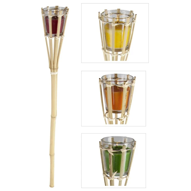 Gartenfackel - Citronella - Aus Bambus - Ca. 7,5 X 7,5 X 76 Cm - 1 Stück 6 Gartenfackel - Citronella - Aus Bambus - Ca. 7,5 X 7,5 X 76 Cm - 1 Stück – Bild 4