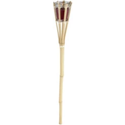 Gartenfackel - Citronella - Aus Bambus - Ca. 7,5 X 7,5 X 76 Cm - 1 Stück 11 Gartenfackel - Citronella - Aus Bambus - Ca. 7,5 X 7,5 X 76 Cm - 1 Stück -Wohndeko marsala