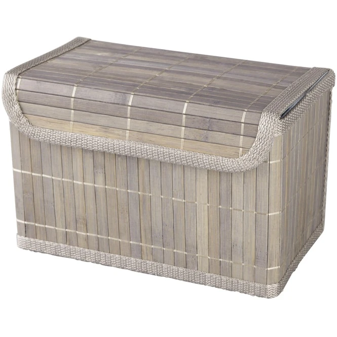 Aufbewahrungskiste - Aus Bambus - Grau - Verschiedene Größen 4 Aufbewahrungskiste - Aus Bambus - Grau - Verschiedene Größen – Bild 2